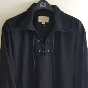 Scully lace neck shirt. Circa 1900 style